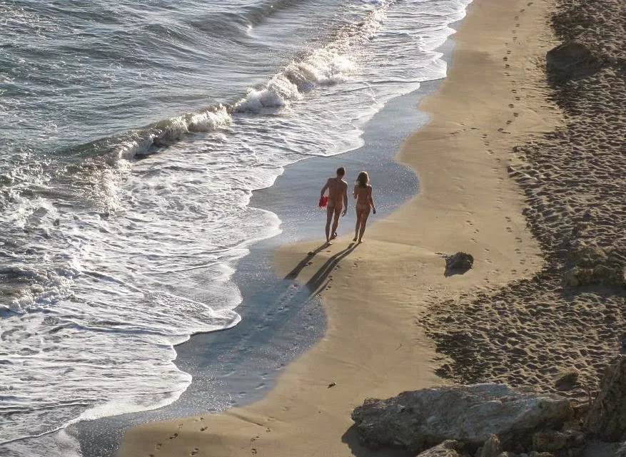 Unwritten rule: Come to the nude beach, leave only footprints. Unwritten rule: Come to the nude beach, leave only footprints.