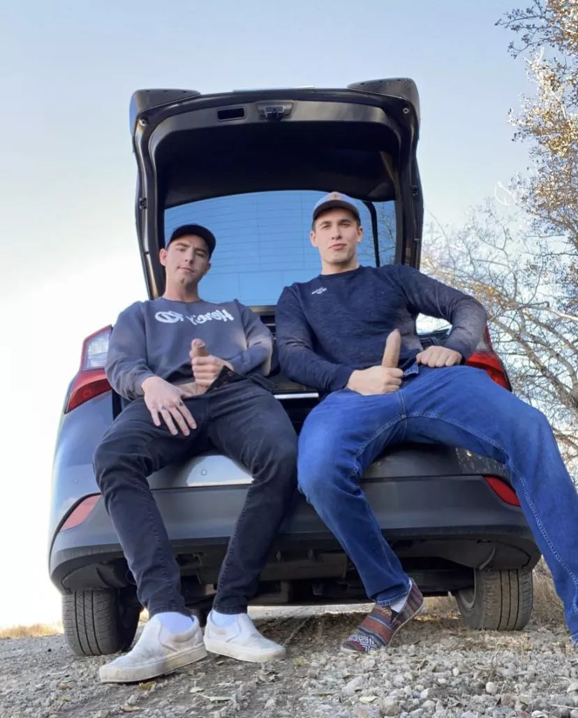 Up if you’d take both our cocks