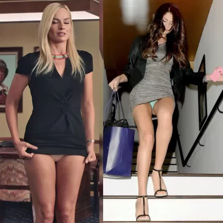 Upskirt Battle Semi-Finals: Margot Robbie vs. Selena Gomez Upskirt Battle Semi-Finals: Margot Robbie vs. Selena Gomez