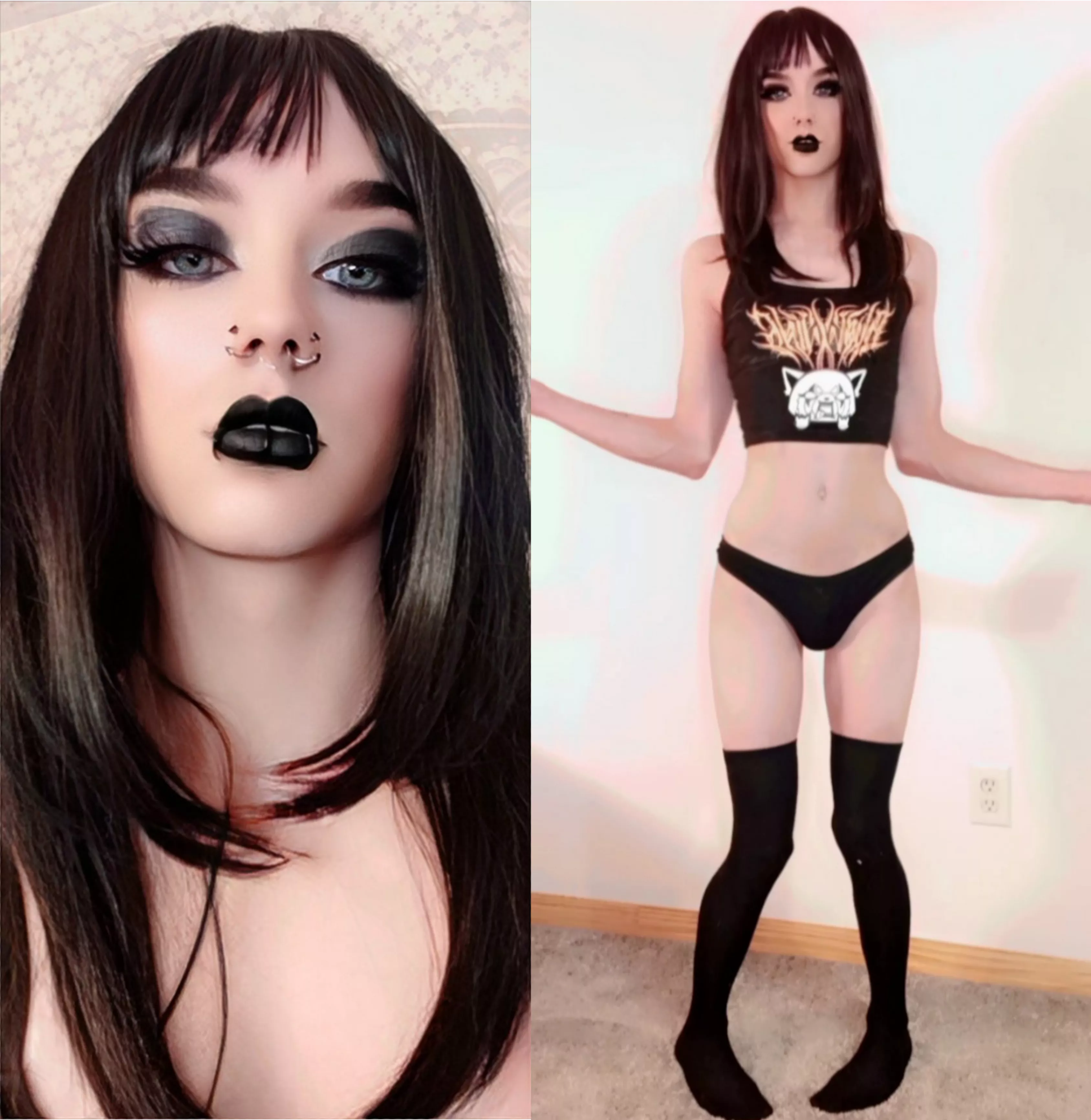 ur smol tiddy goth gf 😊 ur smol tiddy goth gf 😊