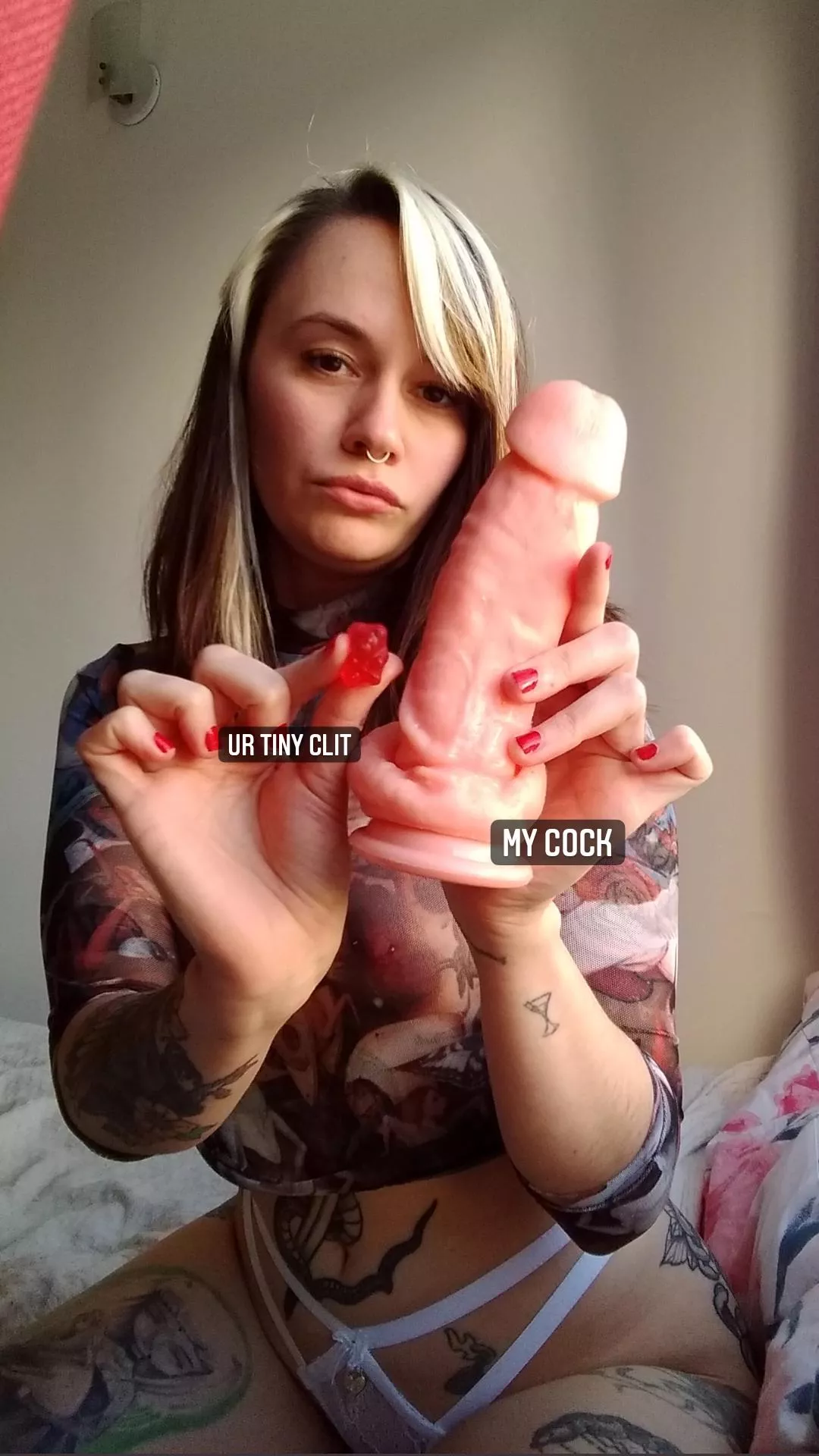 ur tiny clit is like a gummy bear 🤣 where are the sissy sluts? Say hi to your Goddess 💋 ur tiny clit is like a gummy bear 🤣 where are the sissy sluts? Say hi to your Goddess 💋