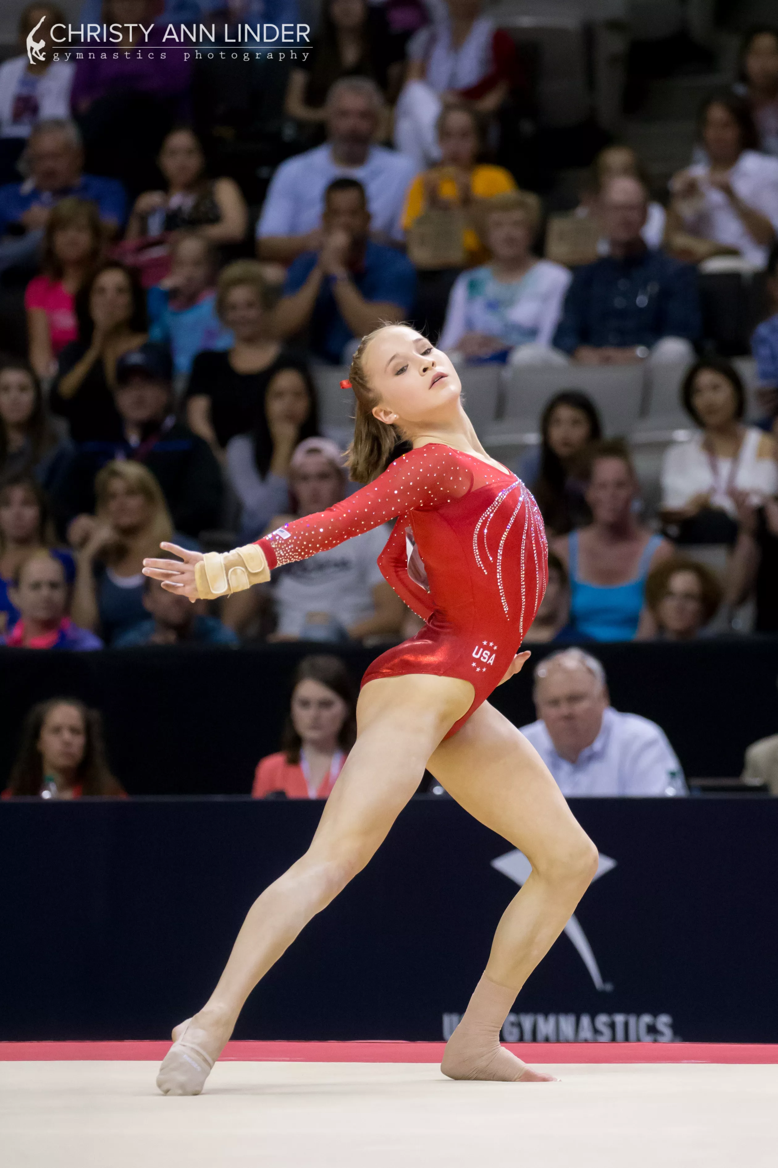 US female artistic gymnast Madison Kocian at the 2016 Olympic Trials