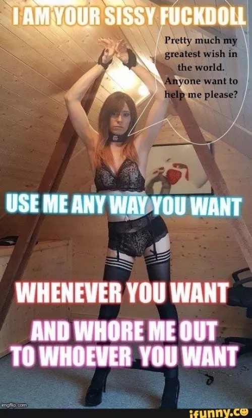 Use me Alphas. I am just a sissy beta piggy to use and abuse whenever and wherever ordered!