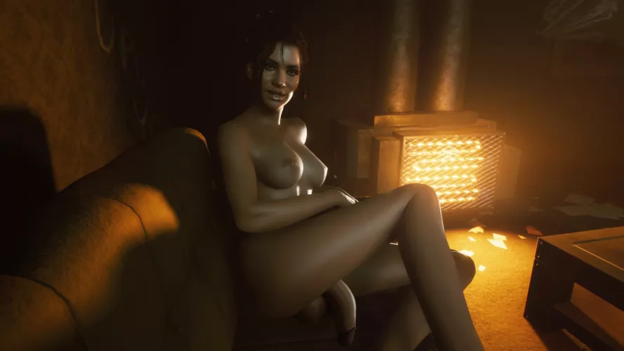 V licks her lips while anticipating the night with Panam.