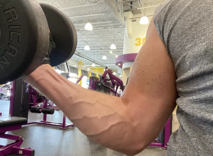 Vascularity from a good pump today Vascularity from a good pump today