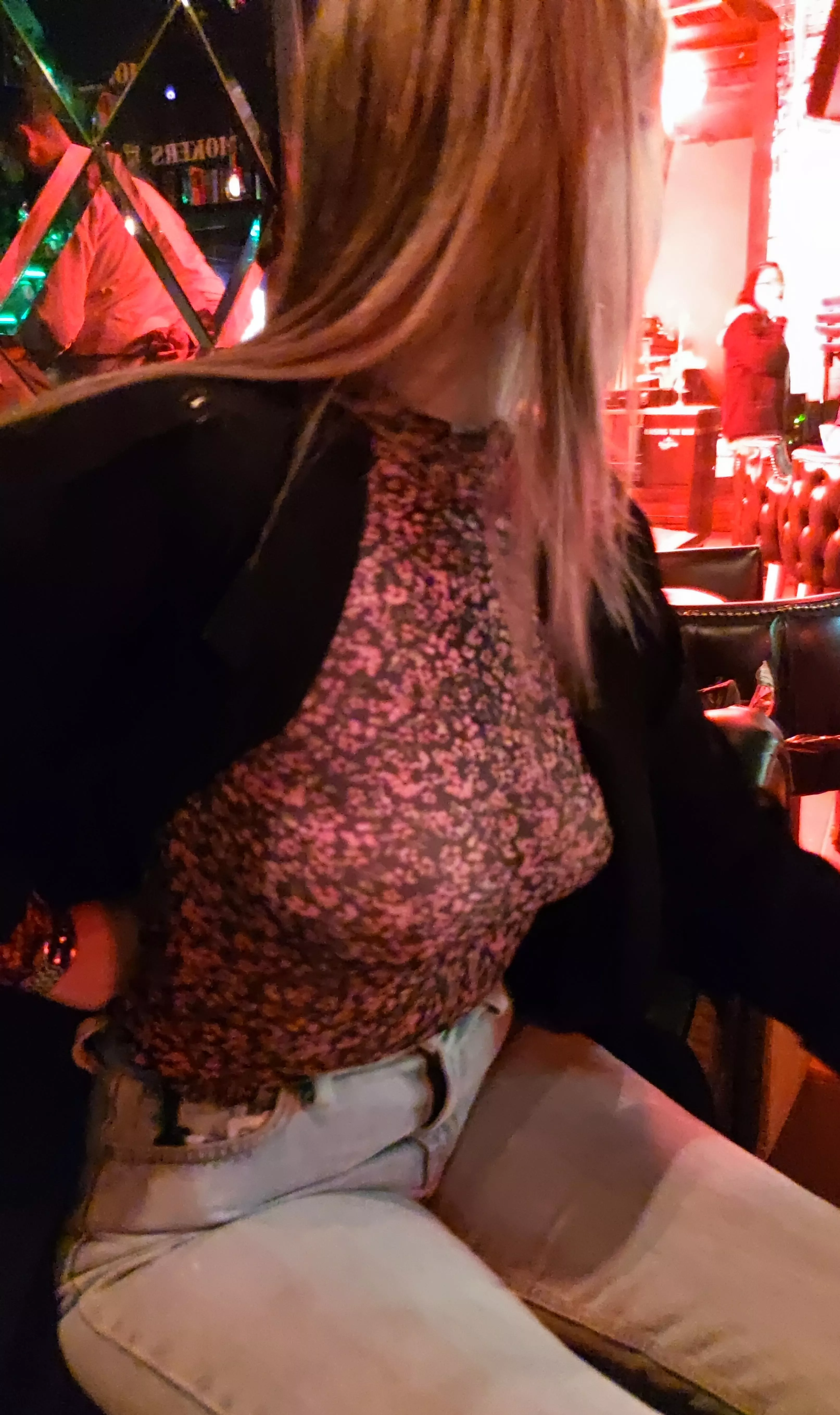 Very mild for here, but going practically topless is, I think, very risky of her. What would you do if you saw her?