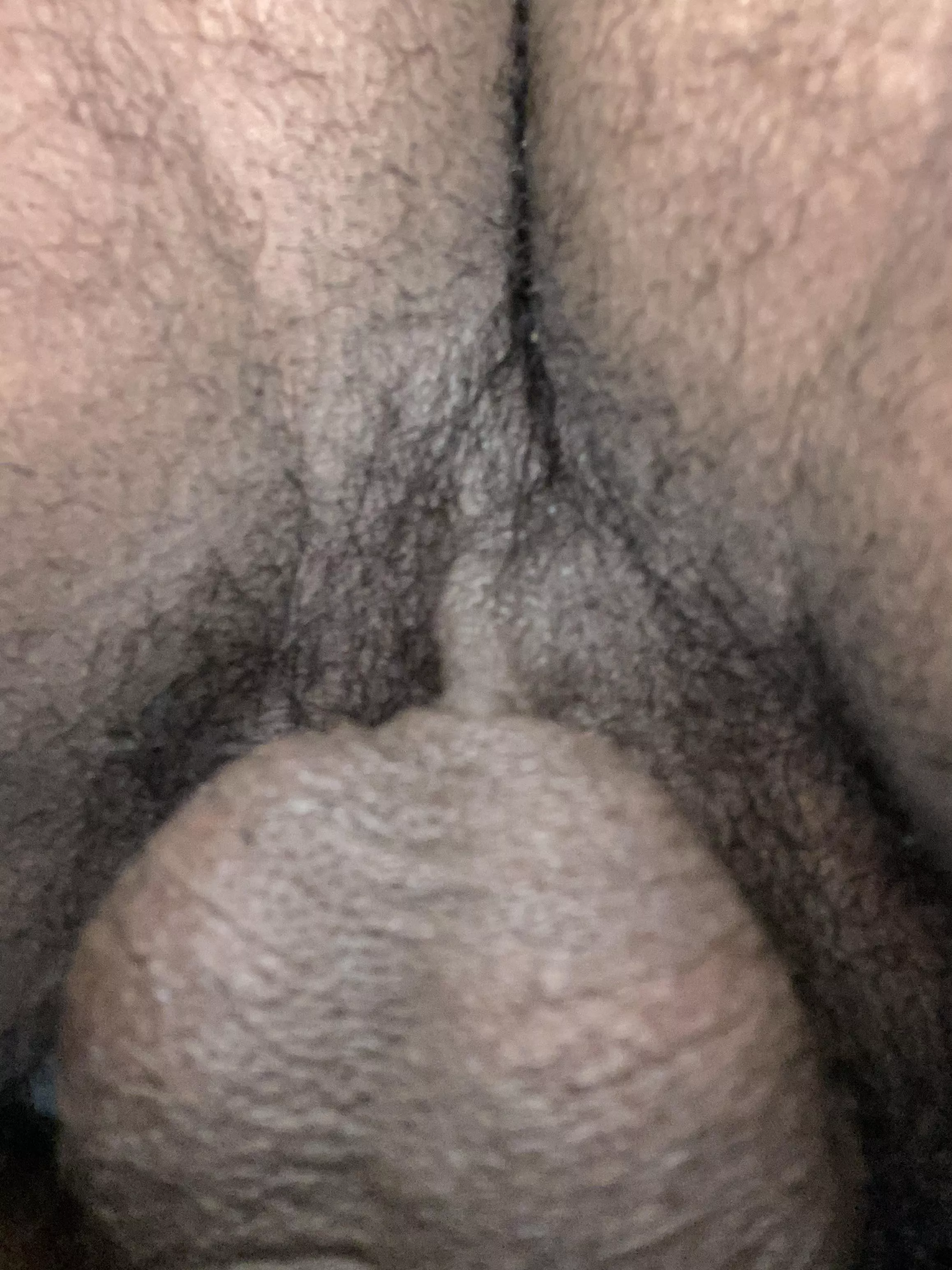 Very rare picture of my sack and hairy hole 😈🖤🍑🍆🍒 Who wants a taste?