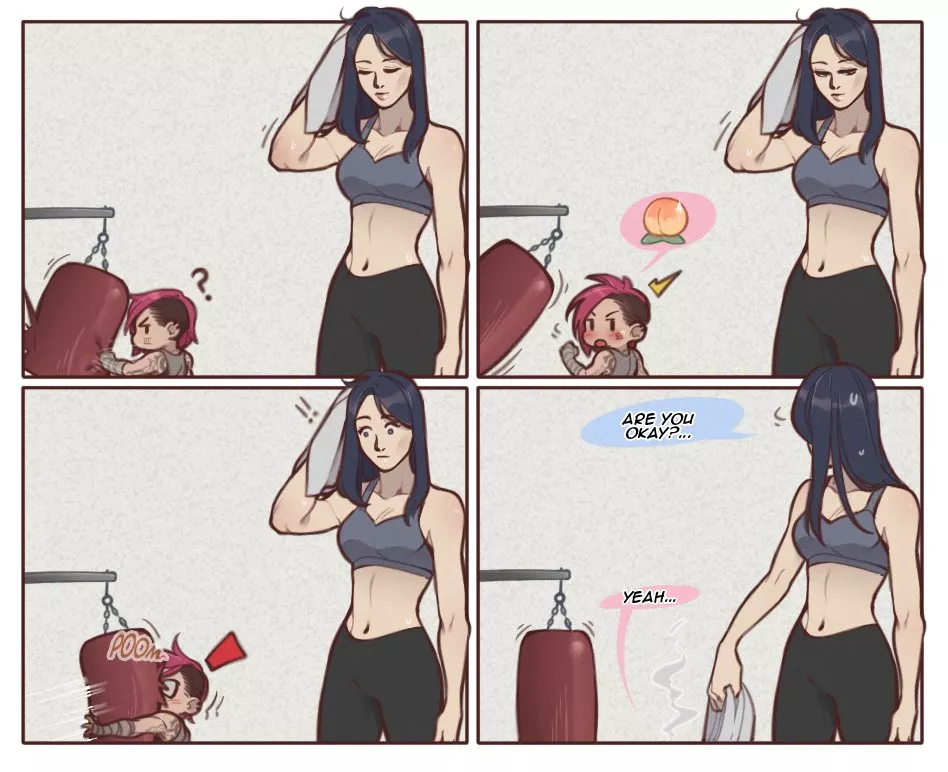 Vi and Caitlyn training (OmyChan) [League of Legends]