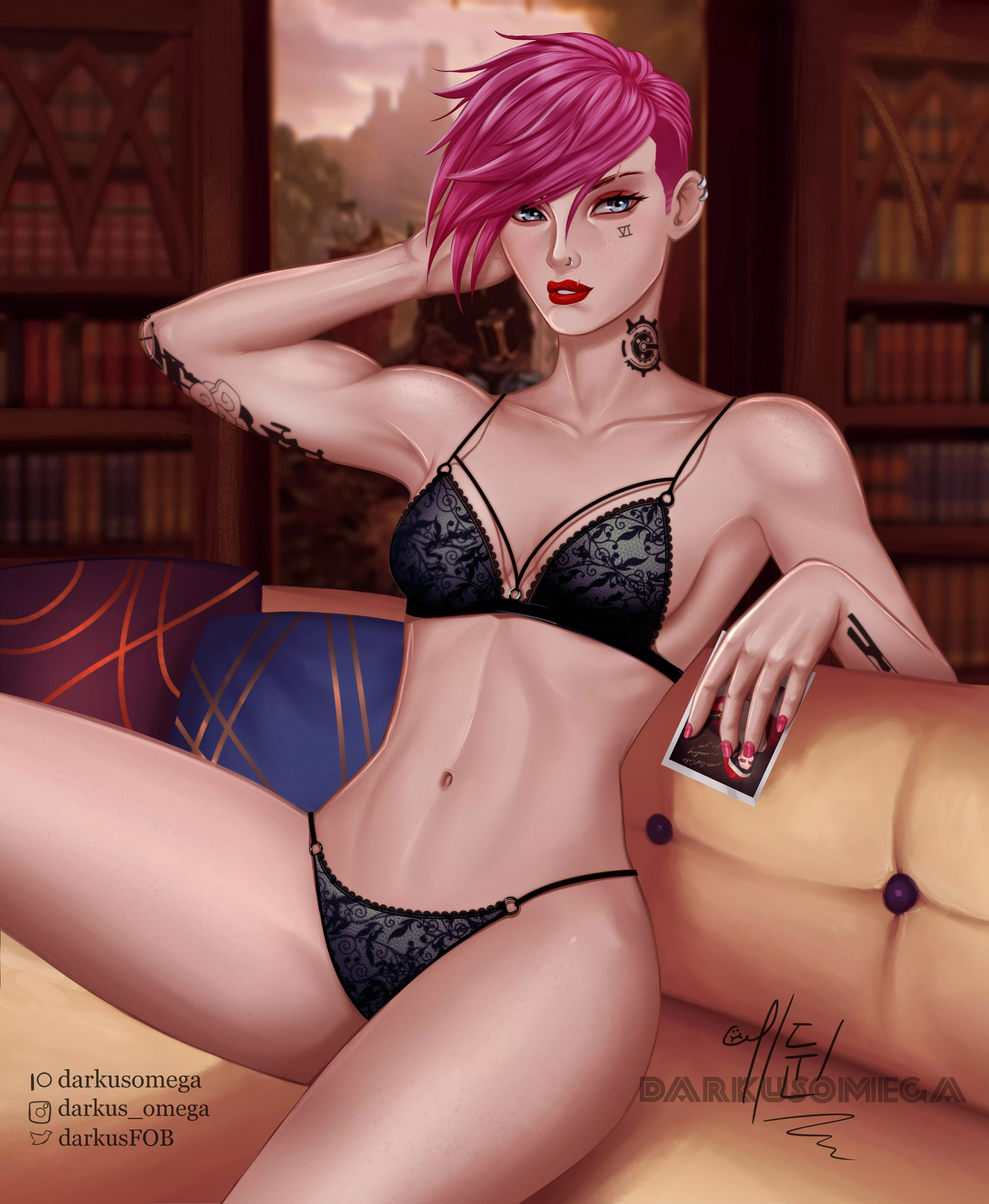 VI FROM ARCANE WITH A SWEET LINGIERE (darkusomega)