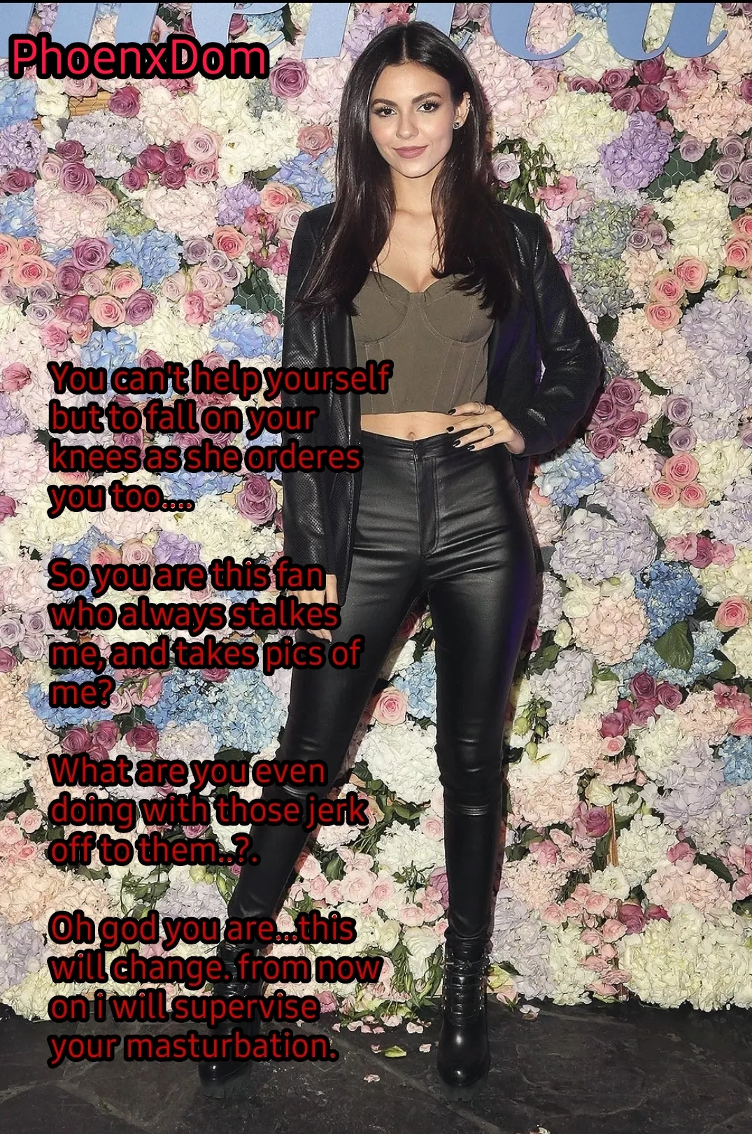Victoria Justice is doesnt like it that you stalk her. Victoria Justice is doesnt like it that you stalk her.