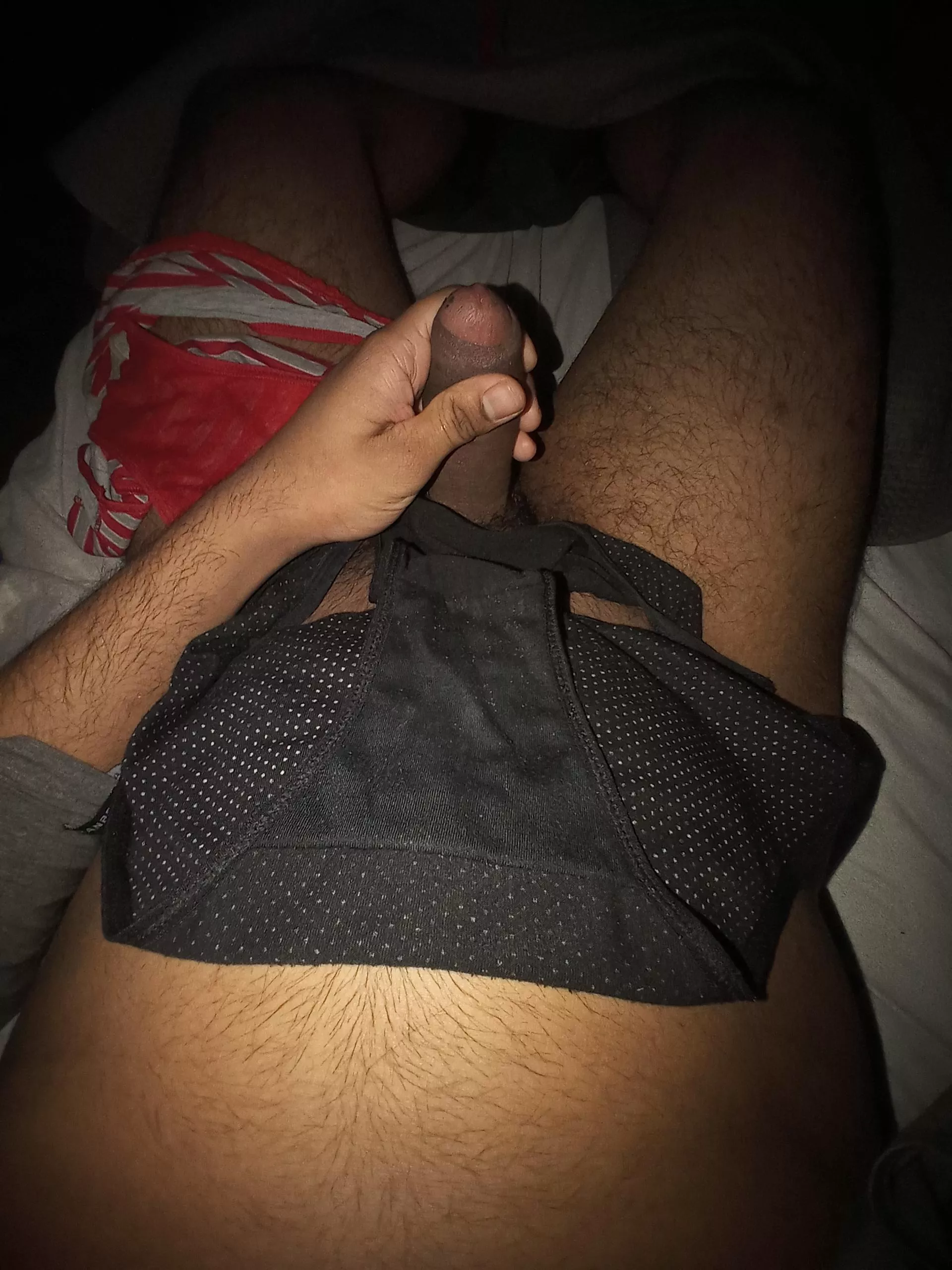 virgin dick ready to cum on mom's tasty panties🤤