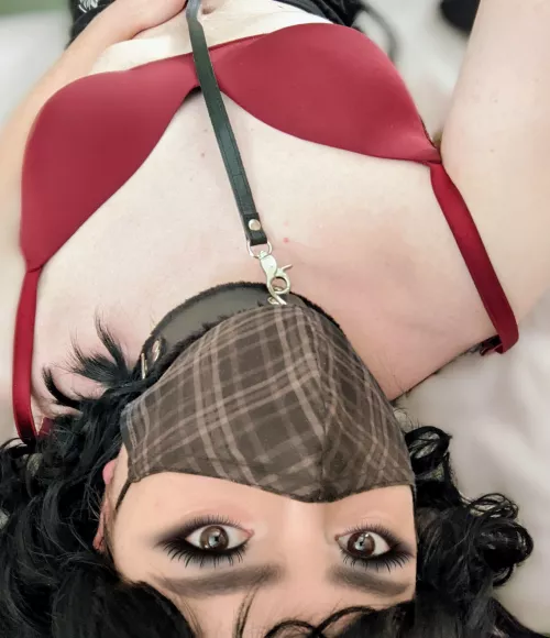 Waiting patiently for Sir to come play with me [NB]