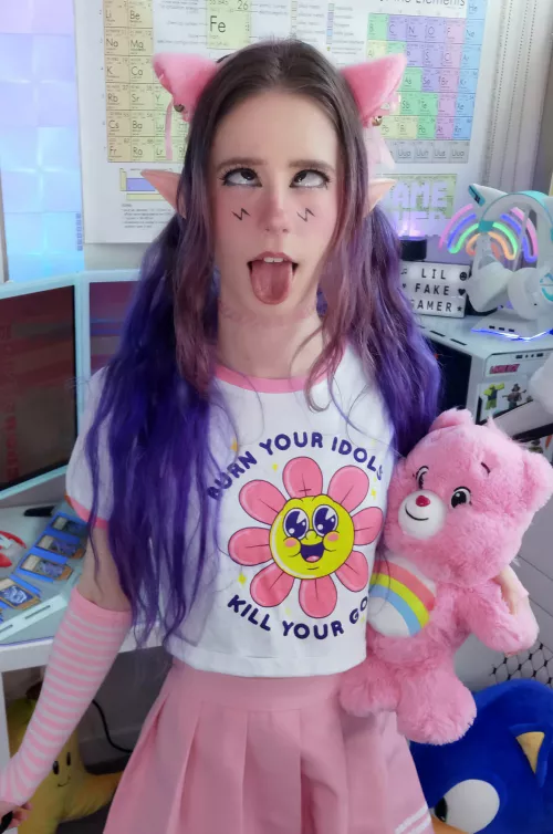 waiting with my tongue out ? ?