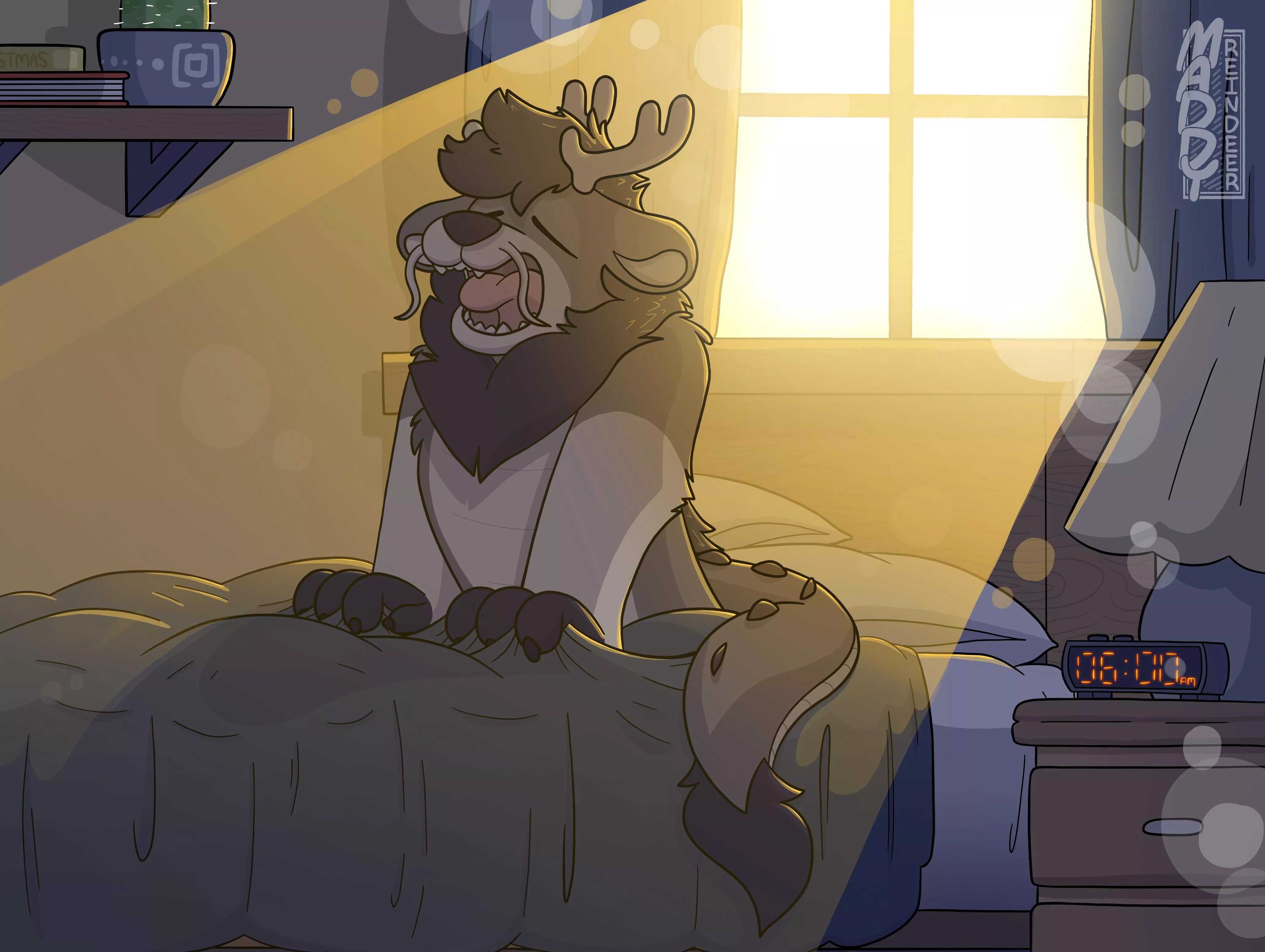 Waking up is hard (art by me)