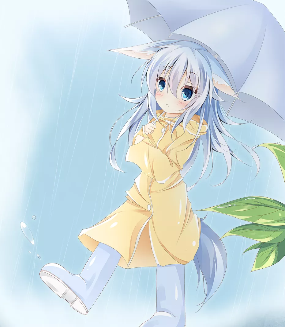 Walking in the rain. Walking in the rain.