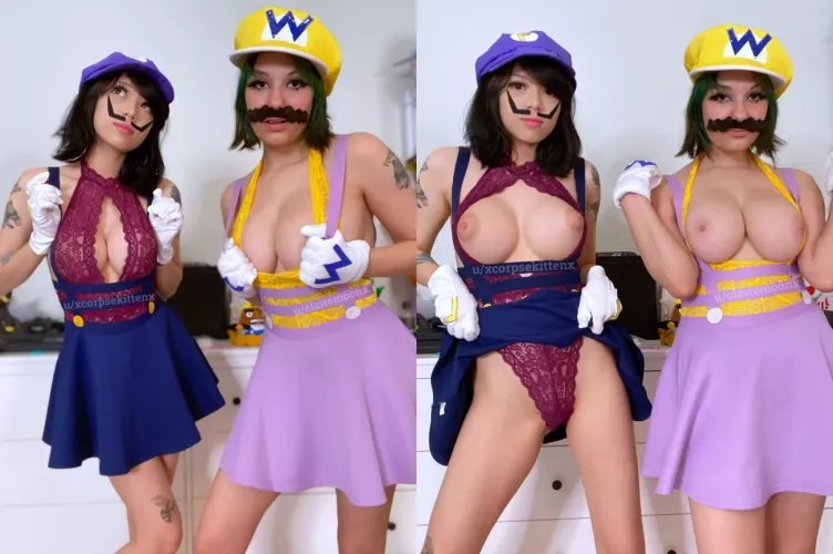 Waluigi and Wario by KorpseKitten and Claire Moon Waluigi and Wario by KorpseKitten and Claire Moon