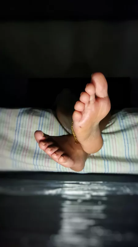 Wanna have my feet this close to your face?π