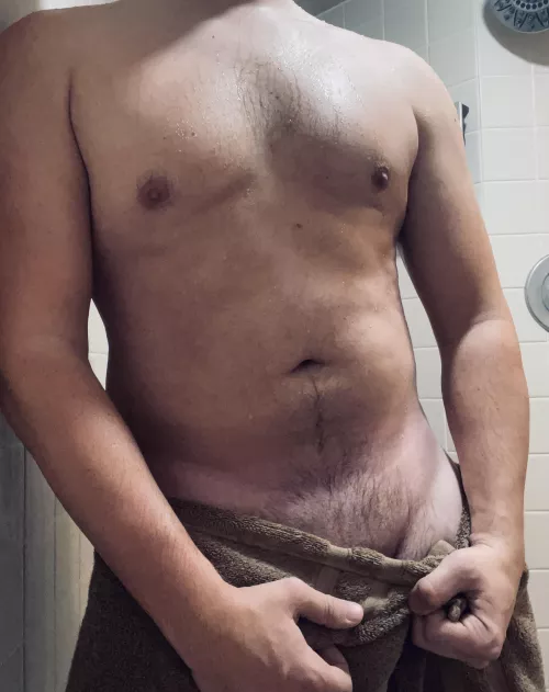 Wanna help dry me off…?