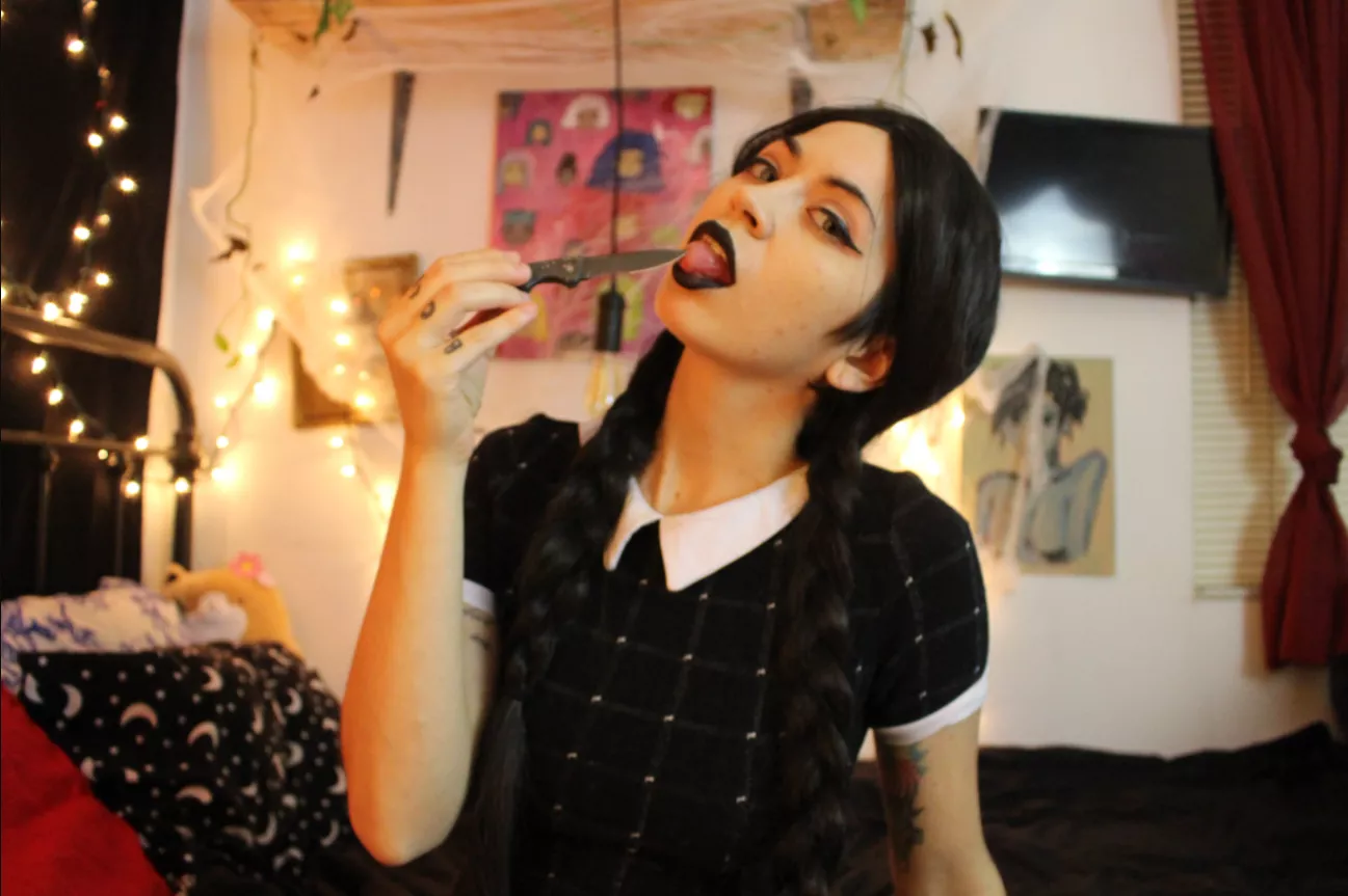 Wanna see more of my Halloween cosplays? Check out my onlyfans, link in comments! Wanna see more of my Halloween cosplays? Check out my onlyfans, link in comments!