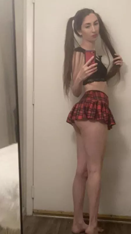 Wanna see whatโs under my skirt ?