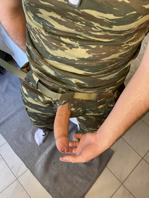 Wanna suck this army dick?