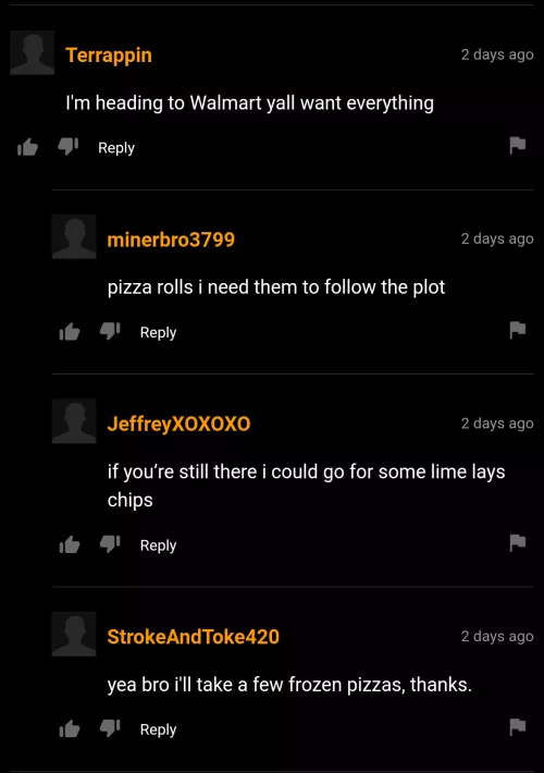 Want anything guys