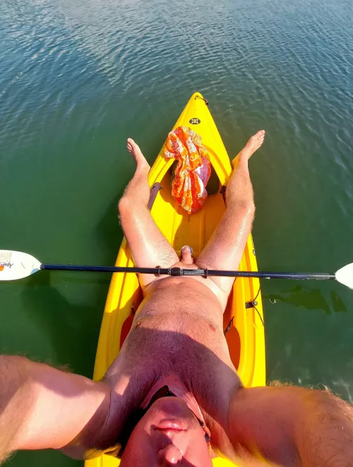 Want to go for a ride with me in the kayak and erect my sail? Want to go for a ride with me in the kayak and erect my sail?