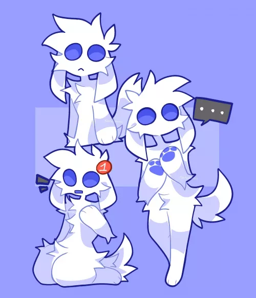 wanted to draw discord dog again [ art by me @zestylemonss on twitter ]