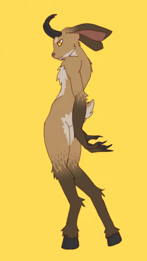 Wanted to try my hand at making a fursona, turned out great! I really like it, inspired by the jackalope (art by me btw)