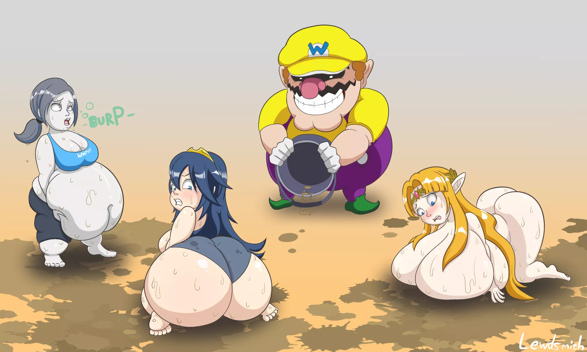 Wario strikes again [shrinking/shortstack tf, weightgain, expansion]