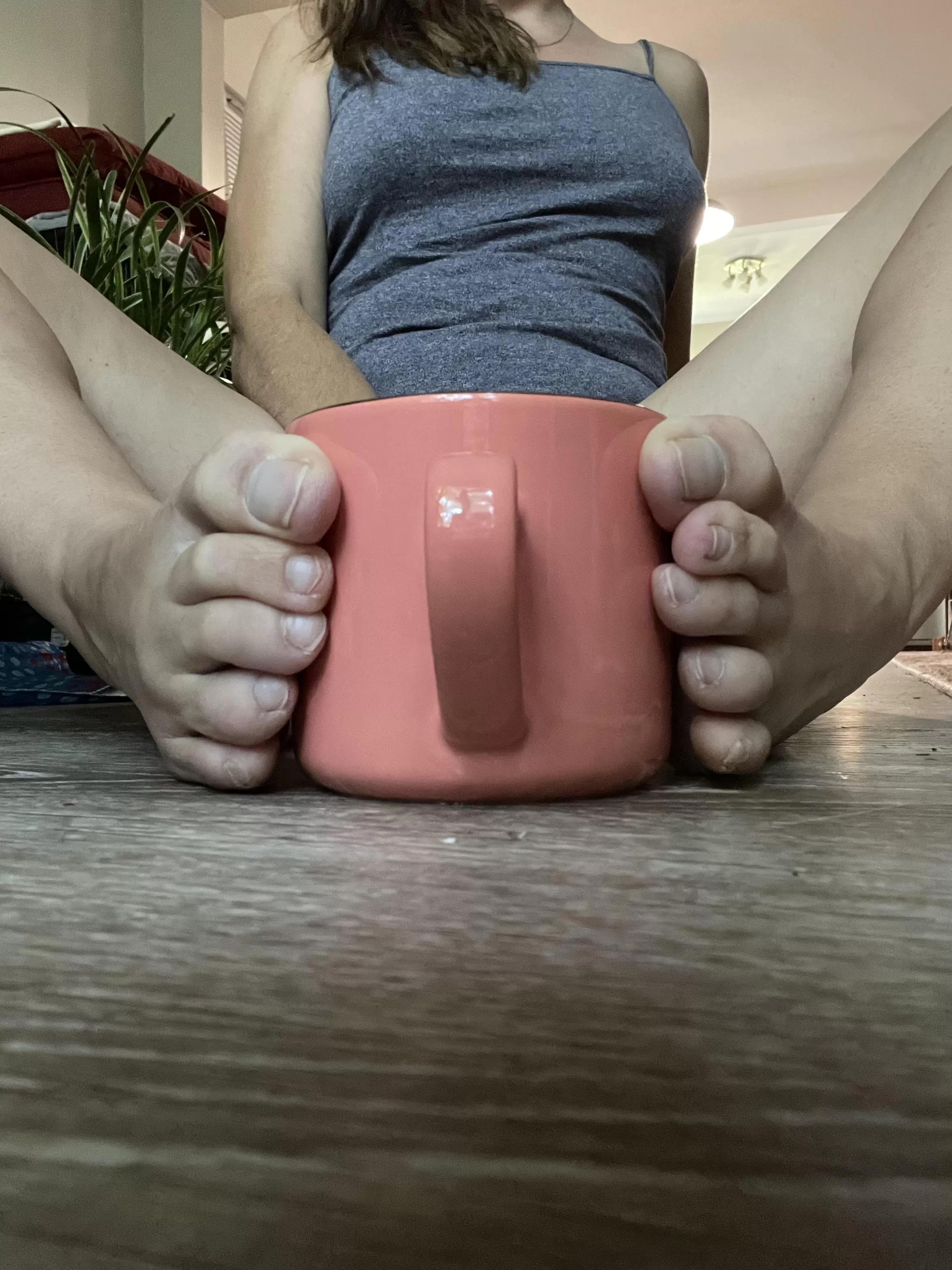 Warming my toes this morning!! Warming my toes this morning!!