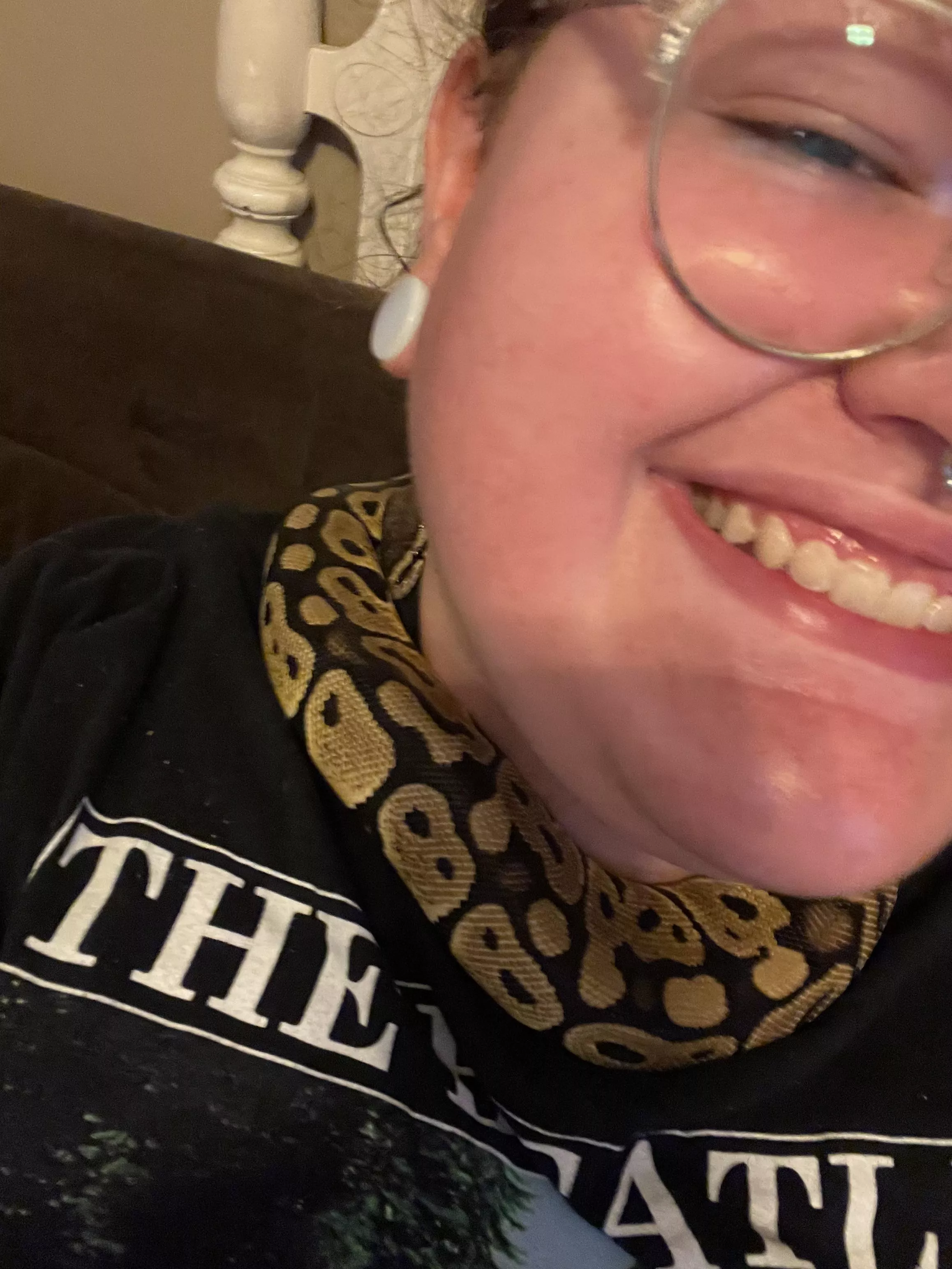 Warning: Snake 🐍 me and my new friend 🥺