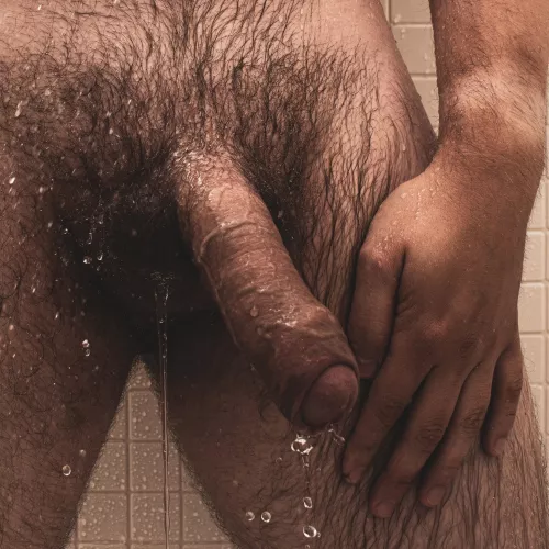 Washing both the grass and the tree