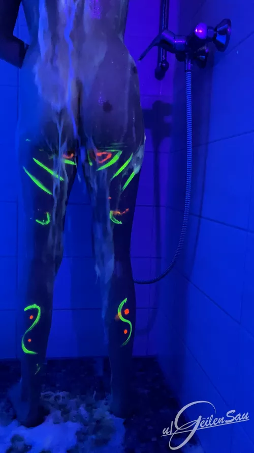 Washing off the black light π