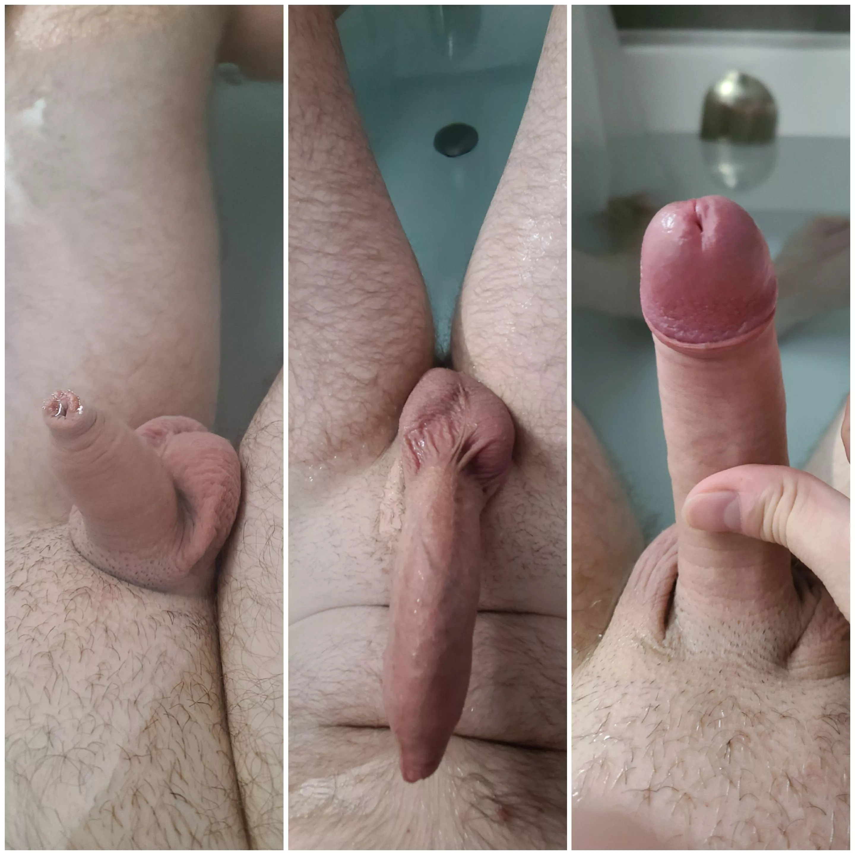 Watching him grow in the bath Watching him grow in the bath