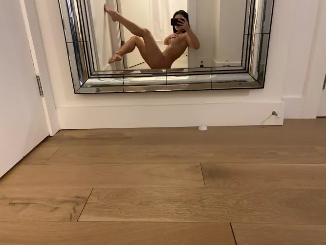 Watching myself in the mirror