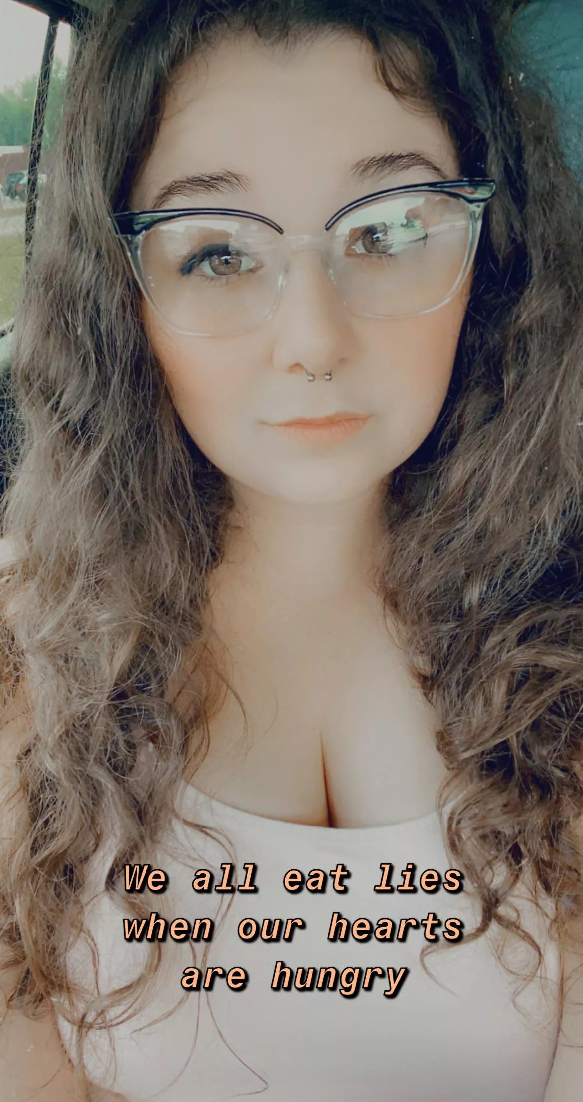 We all eat lies when our hearts are hungry 🌸