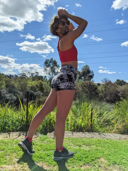 We might still be required to wear masks outdoors here, but I'll still wear shorts that barely cover my ass We might still be required to wear masks outdoors here, but I'll still wear shorts that barely cover my ass