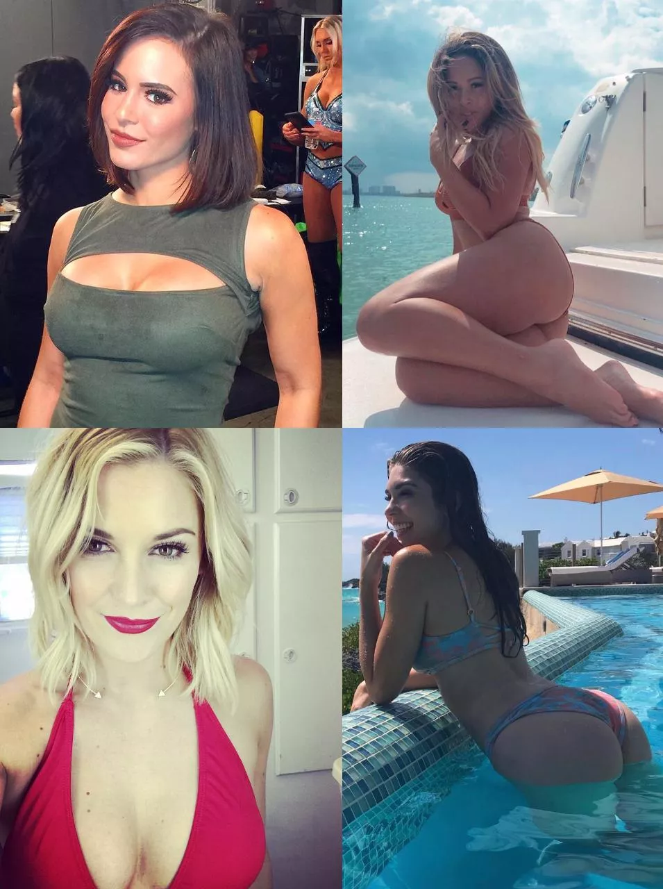 We were blessed when WWE had Charly, Kayla, Renee, and Cathy at the same time We were blessed when WWE had Charly, Kayla, Renee, and Cathy at the same time