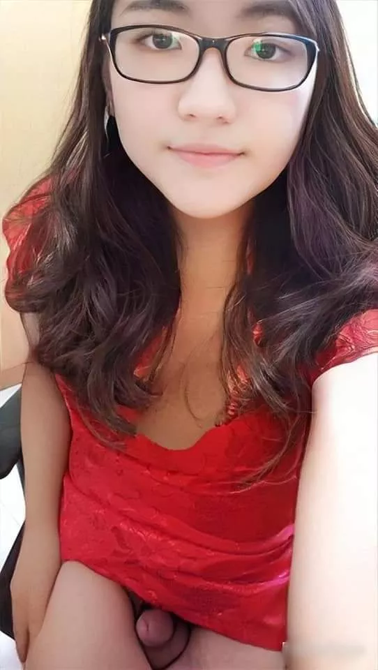 Wearing a cheongsam with a surprise underneath. Wearing a cheongsam with a surprise underneath.