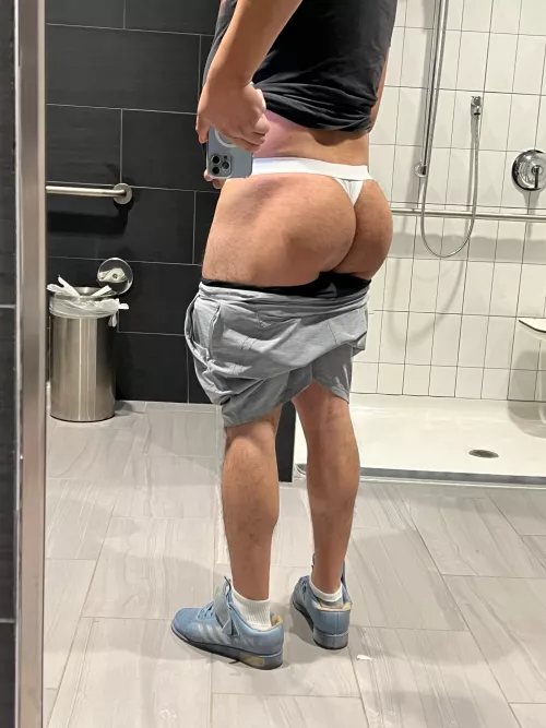 Wearing a thong to the gym increased stares by 30%! 😏