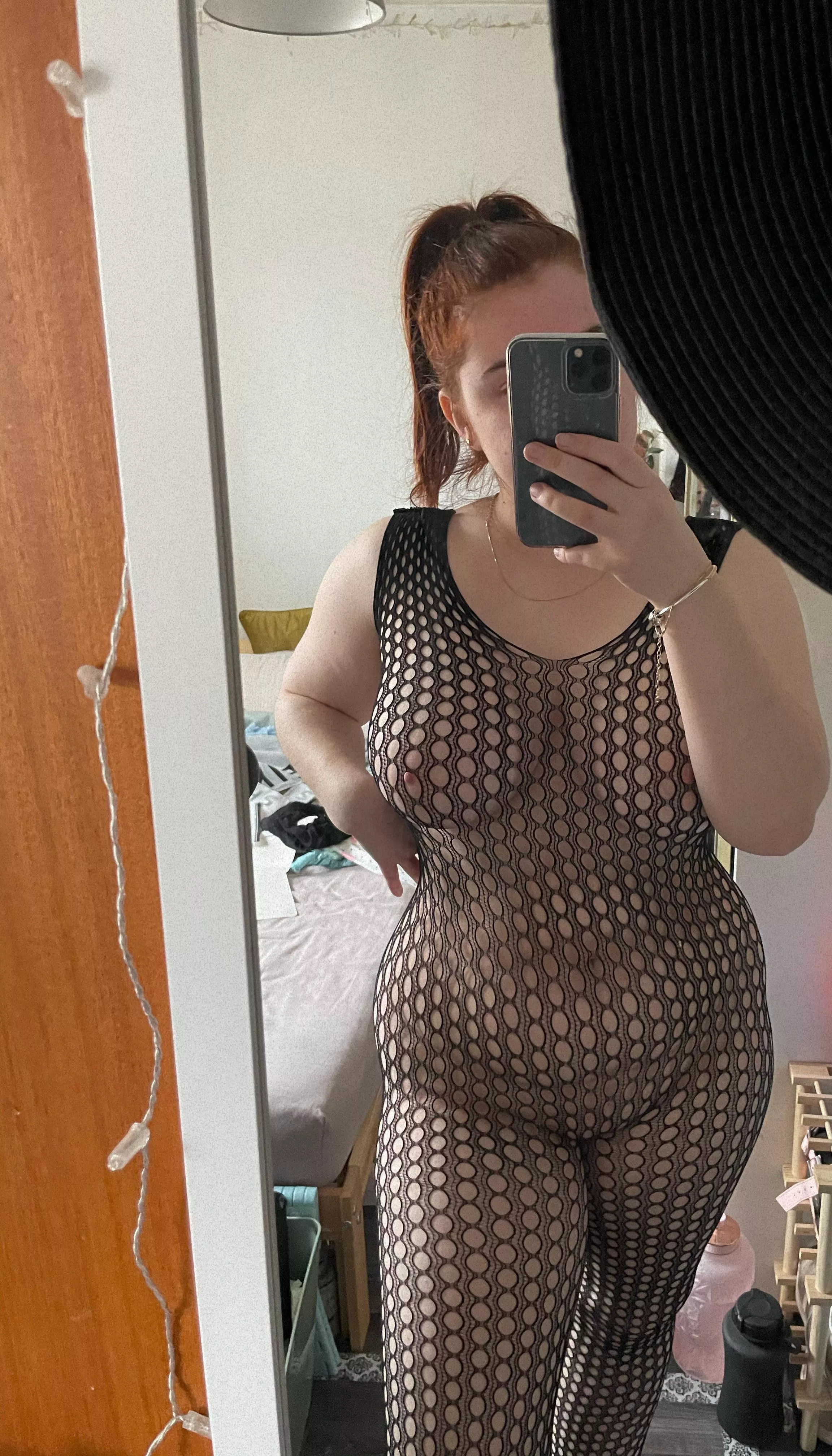 Wearing fishnets cos I’m a catch