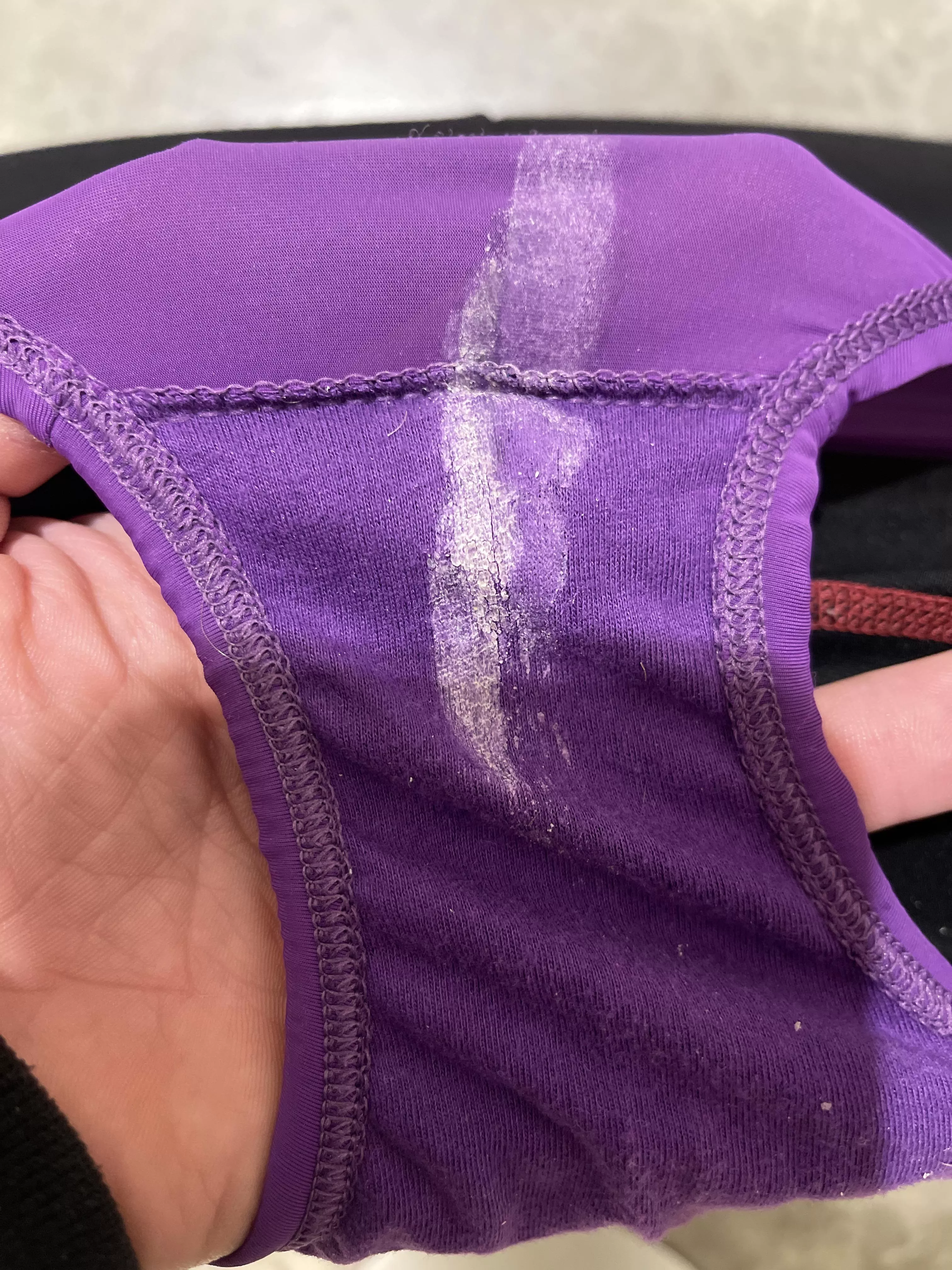 Wearing mother in laws panties to work today! Gonna get horny every time I go into the bathroom and look at these! Might have to have some fun with them while at work 😁