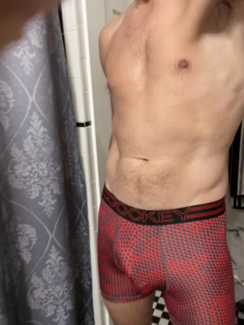 Wearing my friendโs Jockeyโs