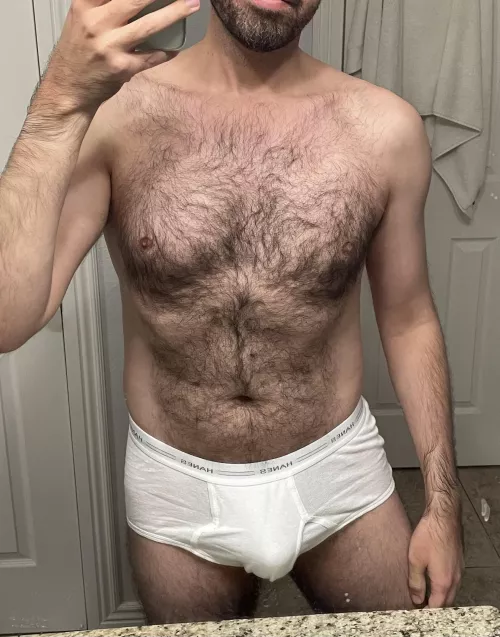 Wearing my whities 😃