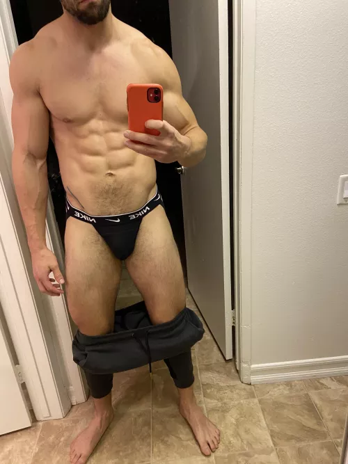 Wearing this same jock all week bc I like it so much