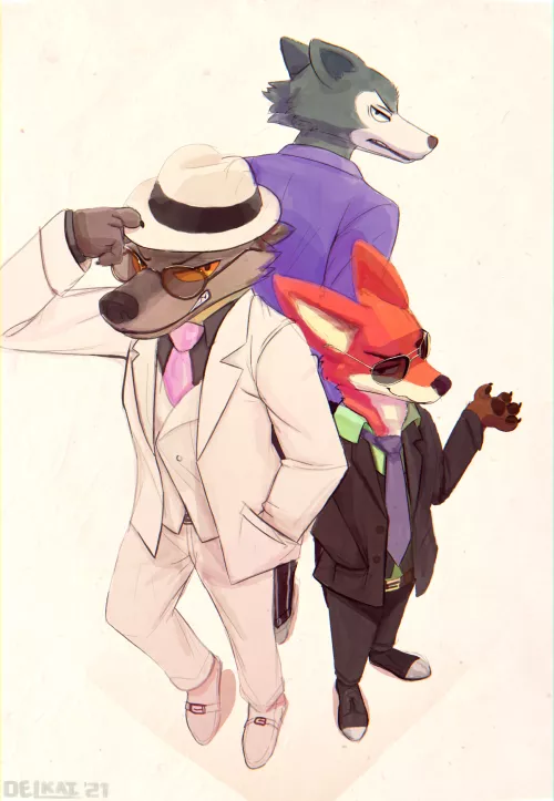Welcome to the Club, Mr. Wolf (The Bad Guys x Beastars x Zootopia by @DelkaiDraws on Twitter)