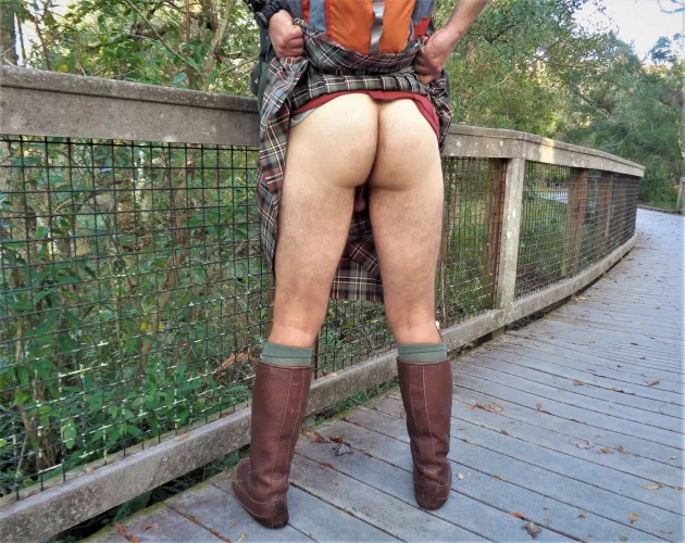 What a Scotsman wears under his kilt on a hike