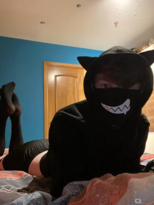 What are you staring at? My eyes are up here-