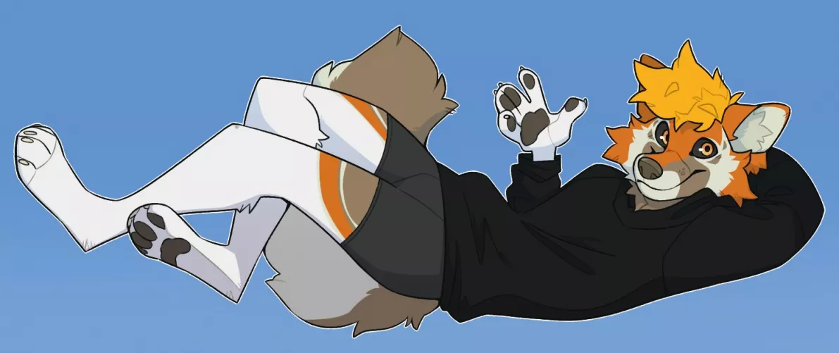 What are you waiting for? Give him a snug ~ (art by @/dozakeet on twitter or instagram)